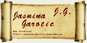 Jasmina Garotić vizit kartica